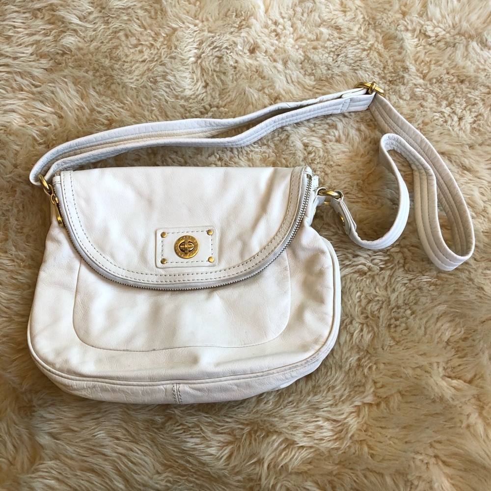 MARC by MARC JACOBS White Leather Crossbody Bag